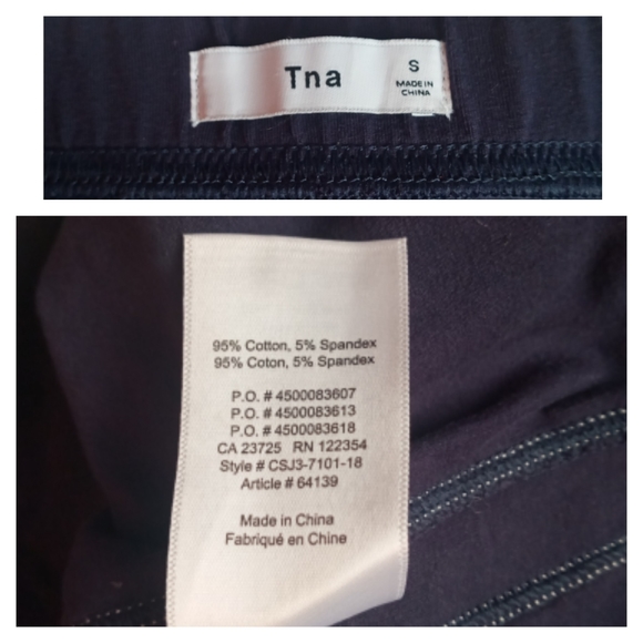 Aritzia, TNA - Blue Clearwater Slit Skirt (navy, sm) - Picture 5 of 6